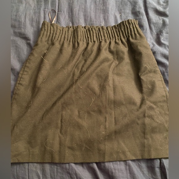 Madewell J Crew Factory Black Linen Blend “City” Skirt Paperbag Waist Officewear - Picture 9 of 9